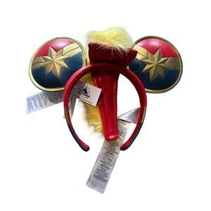 Disney Captain Marvel Adult Mickey Ears Headband NEW